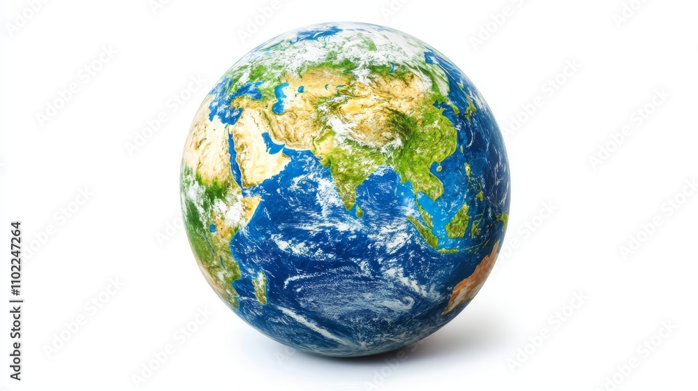 a globe of the Earth on a white background, with its blue, green, and brown colors standing out against the stark white backdrop a globe of the Earth on a white background, with its blue, green, and brown colors standing out against the stark white backdrop