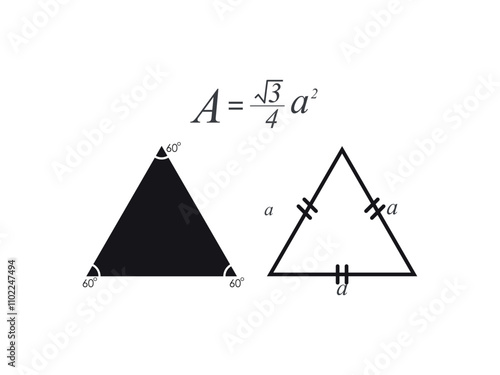  Geometric Triangle Shape With Calculation and Basic Things