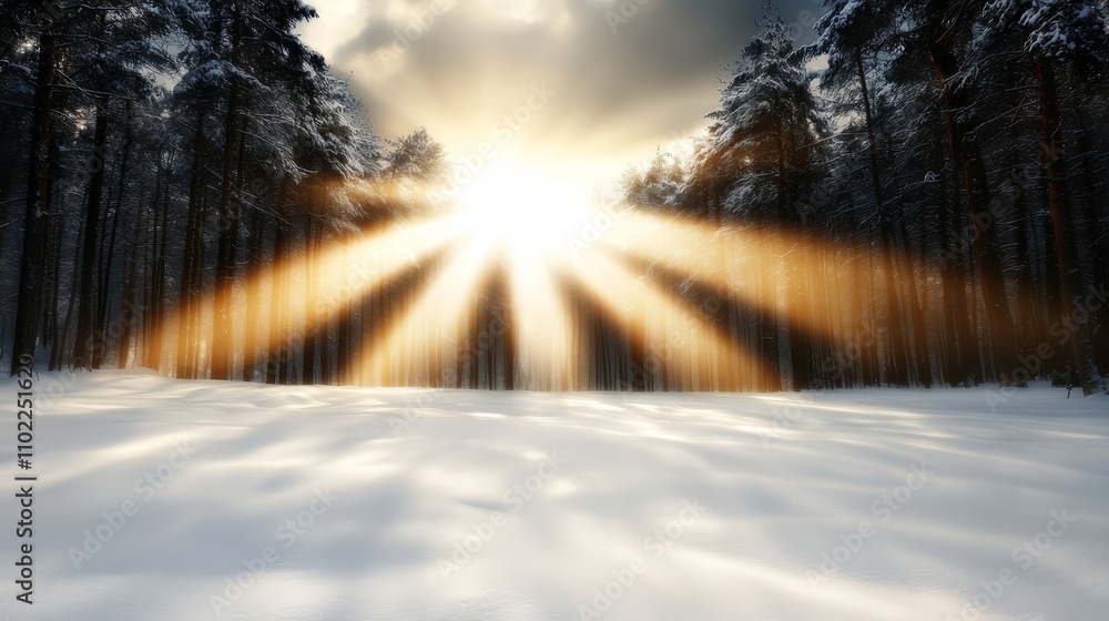 a winter forest with the sun shining through the trees, illuminating the snow-covered ground and the clouds in the sky The resolution of the image is 1920x1200 a winter forest with the sun shining through the trees, illuminating the snow-covered ground and the clouds in the sky The resolution of the image is 1920x1200