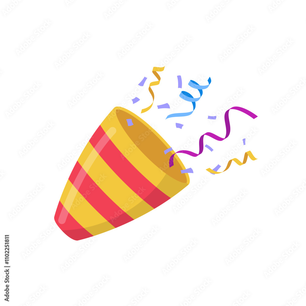 Confetti firecracker. Confetti illustration Confetti firecracker. Confetti illustration