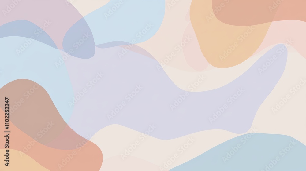 Dreamy abstract compositions featuring soft, cloud-like forms in pastel hues of peach, lavender, and baby blue. Smooth blending and organic shapes evoke a serene and calming atmosphere. Dreamy abstract compositions featuring soft, cloud-like forms in pastel hues of peach, lavender, and baby blue. Smooth blending and organic shapes evoke a serene and calming atmosphere.