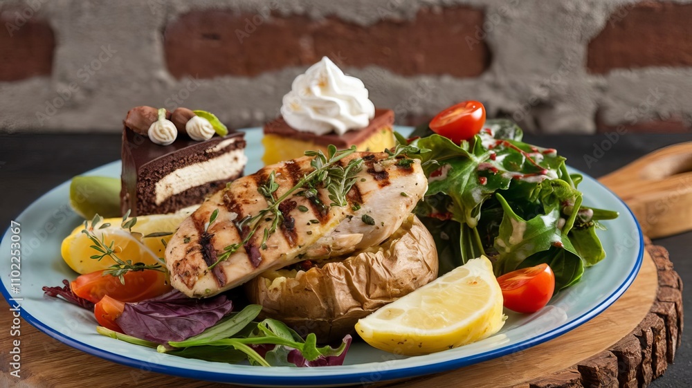 Delicious Food Items on a Table – Perfectly Styled Culinary Display Delicious Food Items on a Table – Perfectly Styled Culinary Display