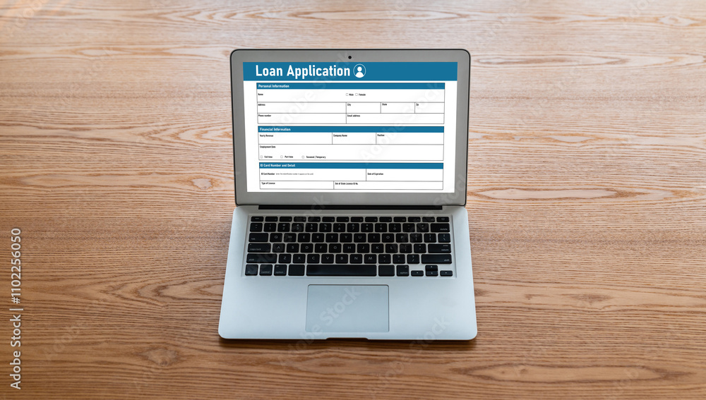 Online loan application form for modish digital information collection on the internet network Online loan application form for modish digital information collection on the internet network
