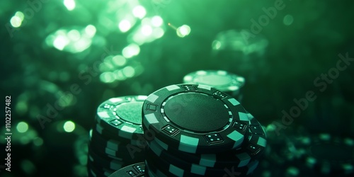 Poker chips. Gambling. Casino.