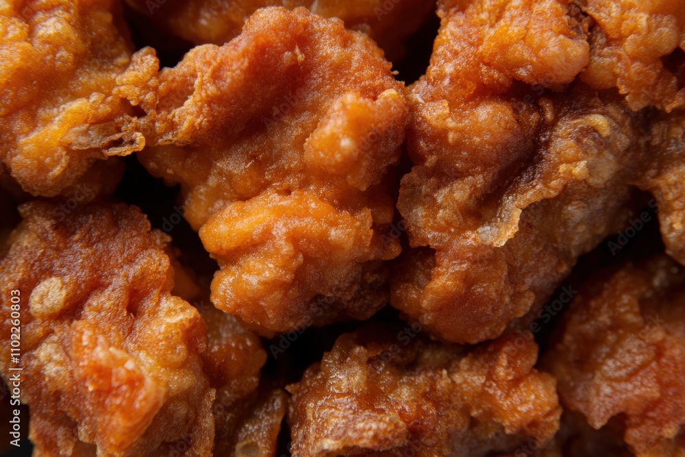 Karaage: Japanese Style Fried Chicken Macro Shot for Food Lovers Karaage: Japanese Style Fried Chicken Macro Shot for Food Lovers