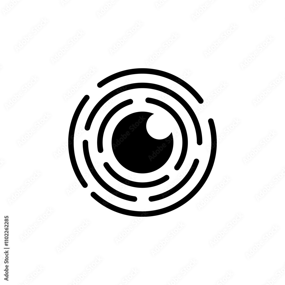 Eye Tech Icon Logo Concept. Eye Tech Icon Logo Concept.