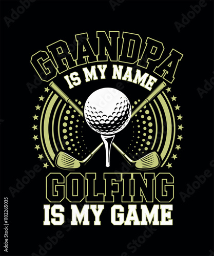 Golfing T-shirt Design