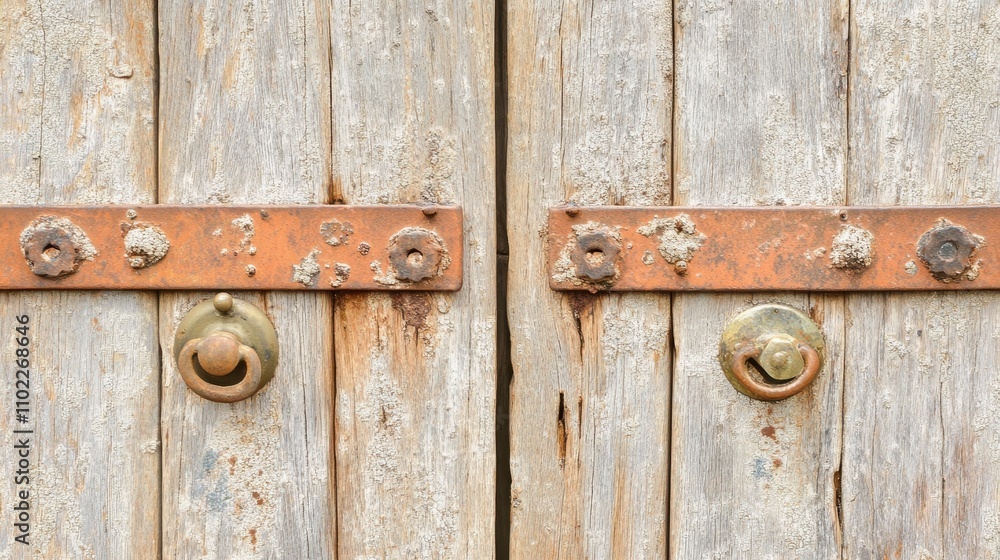 Rustic Wooden Door with Antique Hardware Rustic Wooden Door with Antique Hardware