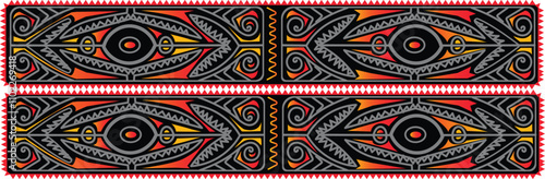 Carving tribal Design, Papua New Guinea