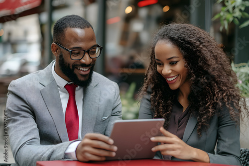 A photo of an African American business couple sitti 1725402126 4 photo