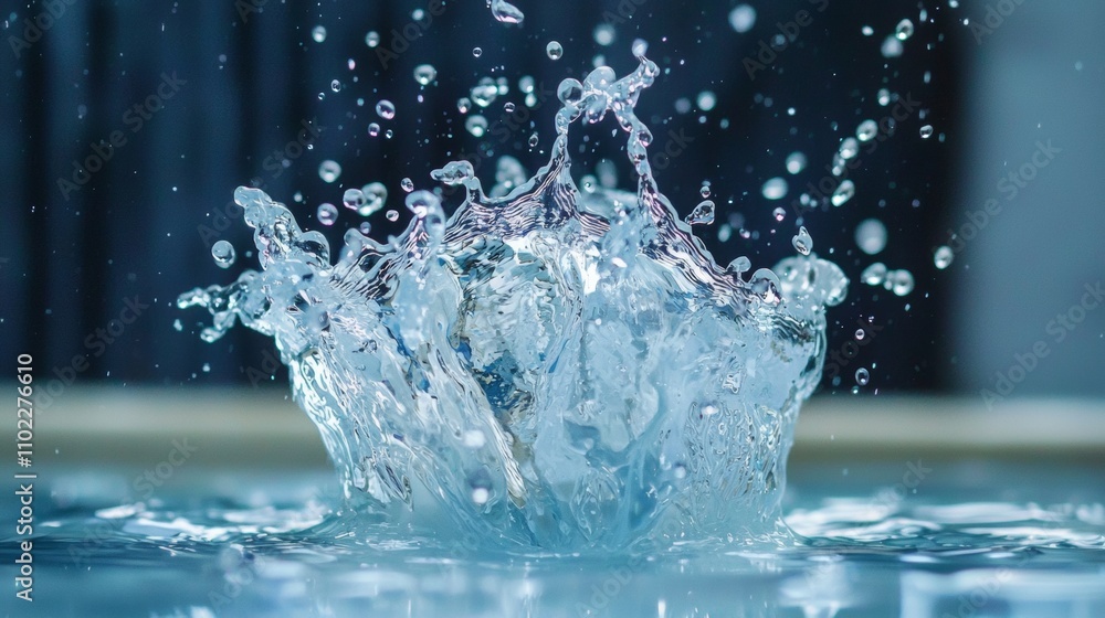 Water splash captured mid-air in stunning detail Water splash captured mid-air in stunning detail