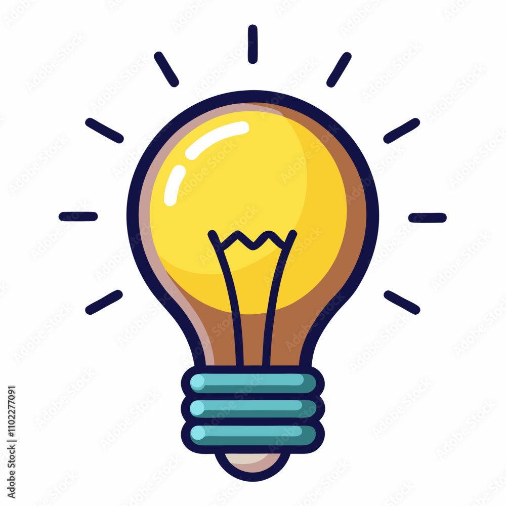 electric lamp light vector icon with white background electric lamp light vector icon with white background