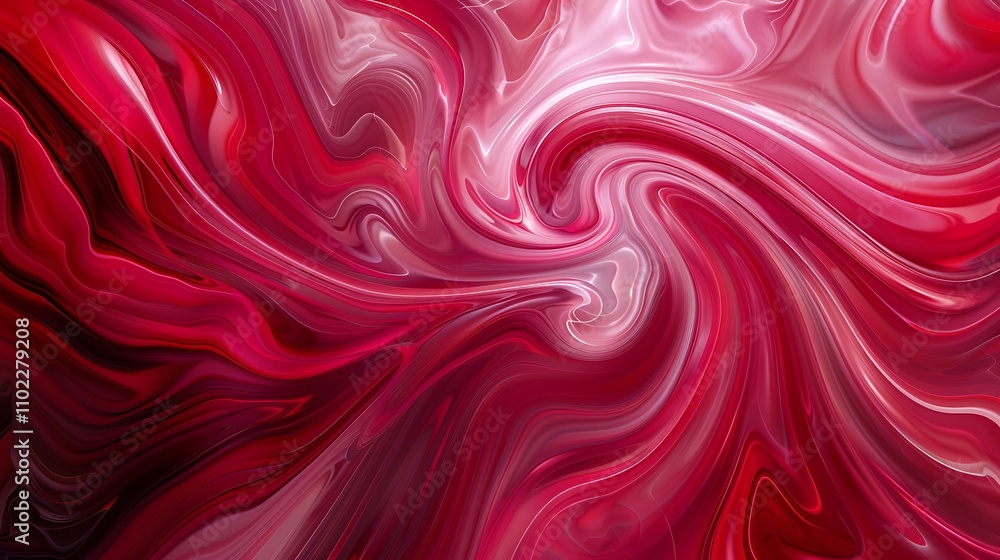 Fototapeta premium Abstract Swirling Red and Pink Background