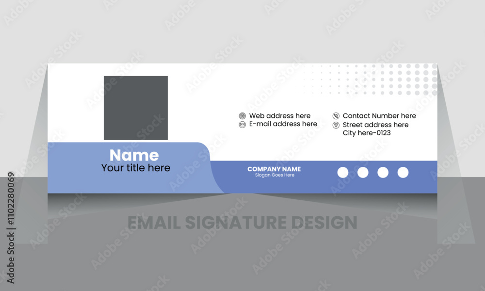 Obraz premium Business Email Signature with Promotional Banner Option