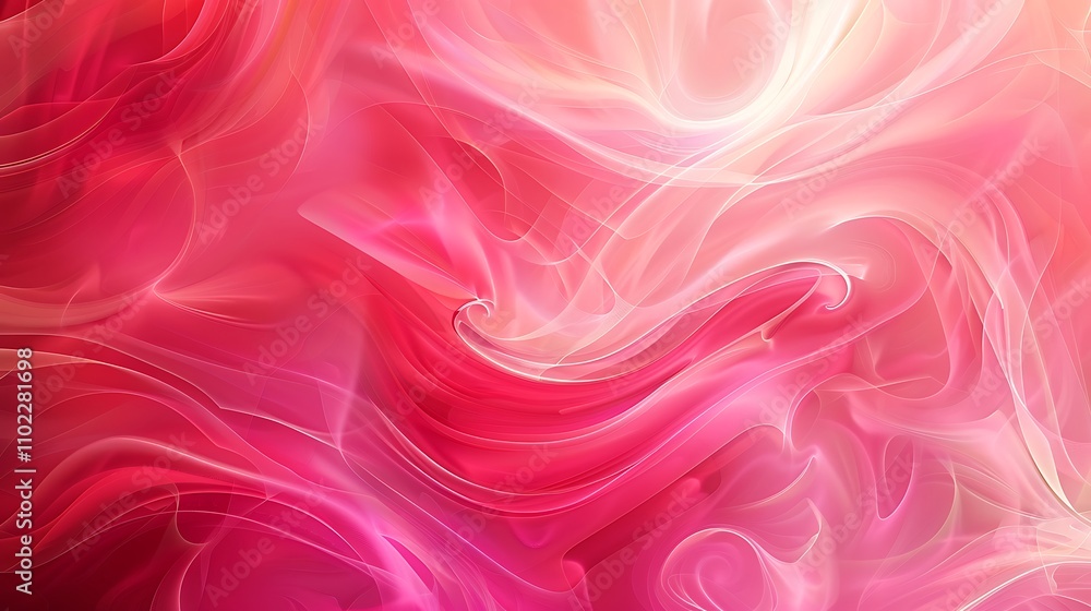 Abstract Pink and White Swirls
