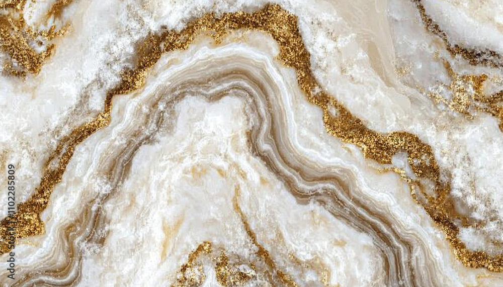 Exclusive white and gold marble with abstract pattern Exclusive white and gold marble with abstract pattern