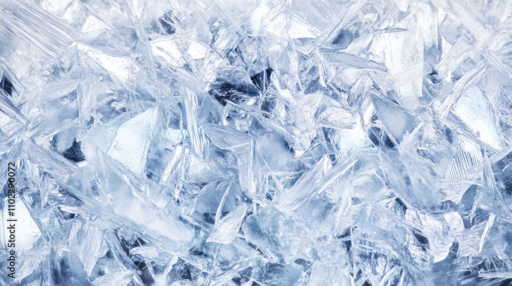 Abstract background with sharp, jagged ice-like shards in translucent white and frosty blue tones. The fractured textures evoke a dynamic, frozen landscape with crystal clarity. Abstract background with sharp, jagged ice-like shards in translucent white and frosty blue tones. The fractured textures evoke a dynamic, frozen landscape with crystal clarity.
