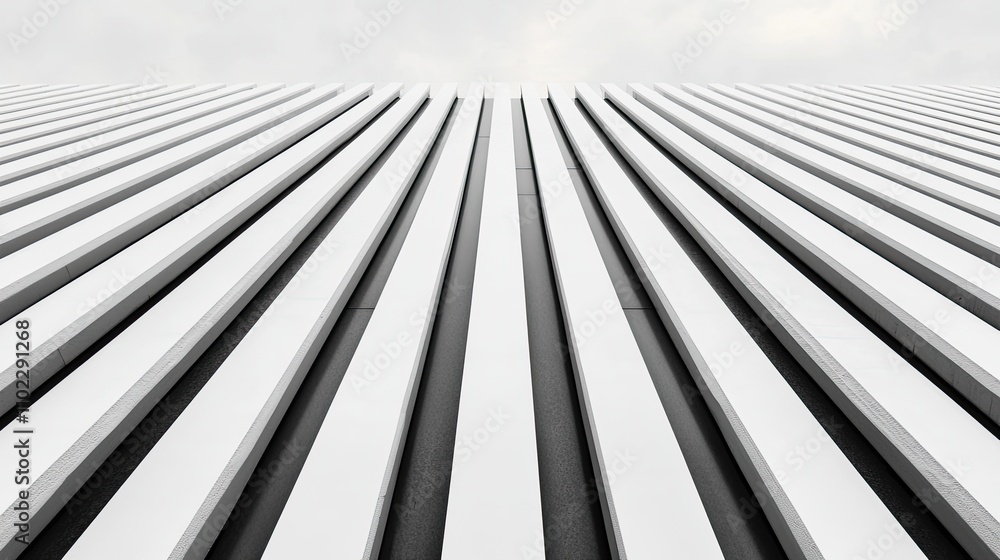 A minimalist image showcasing parallel lines extending towards the horizon, creating a sense of depth and perspective against a soft, cloudy sky. A minimalist image showcasing parallel lines extending towards the horizon, creating a sense of depth and perspective against a soft, cloudy sky.