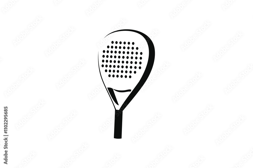 Padel logo padel Racket with ball logo design vector Padel logo padel Racket with ball logo design vector