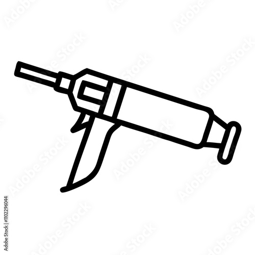 Caulking gun icon for sealing applications