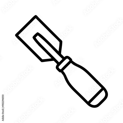 Chisel icon for wood and stone carving