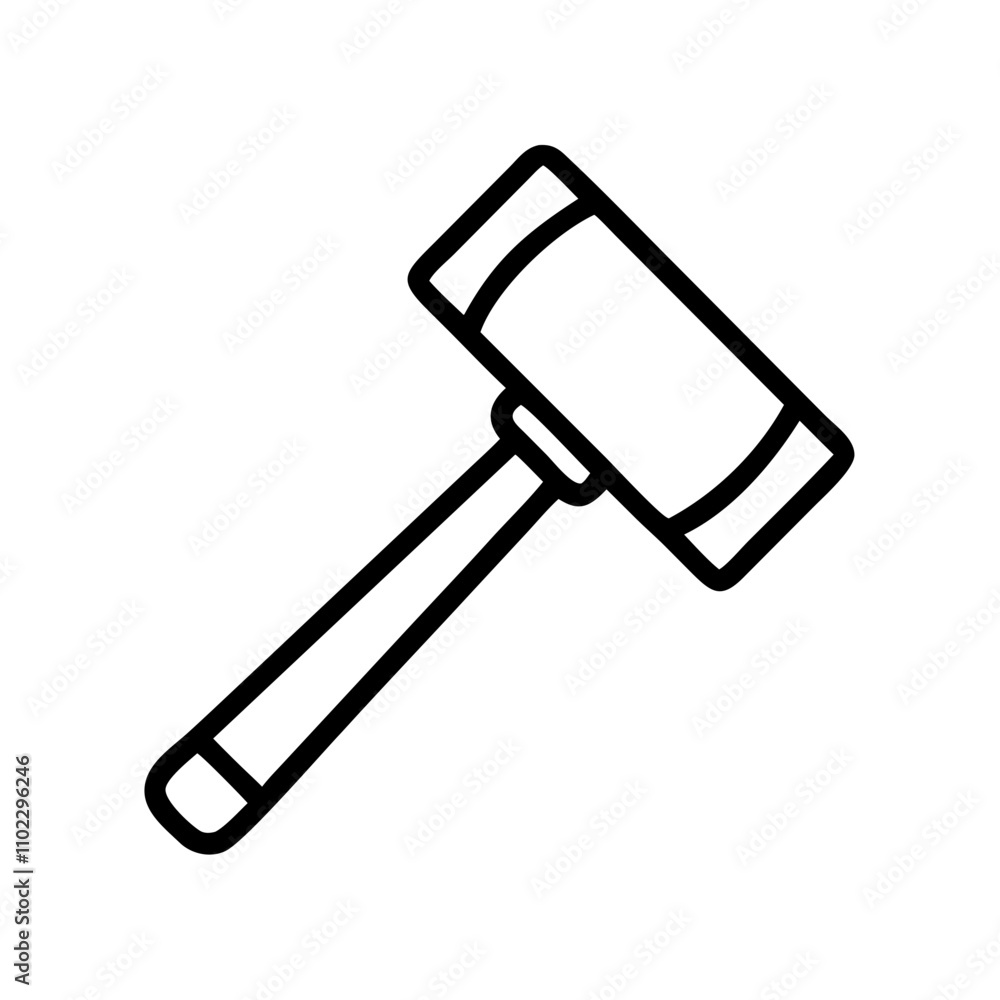 Mallet icon for industrial and woodworking tasks Mallet icon for industrial and woodworking tasks