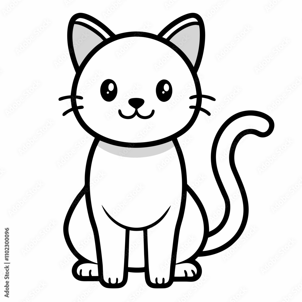 carton baby cat vector icon with white background carton baby cat vector icon with white background