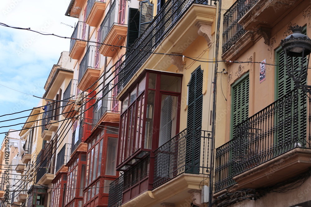 Obraz premium Blick in die Altstadt von Palma de Mallorca