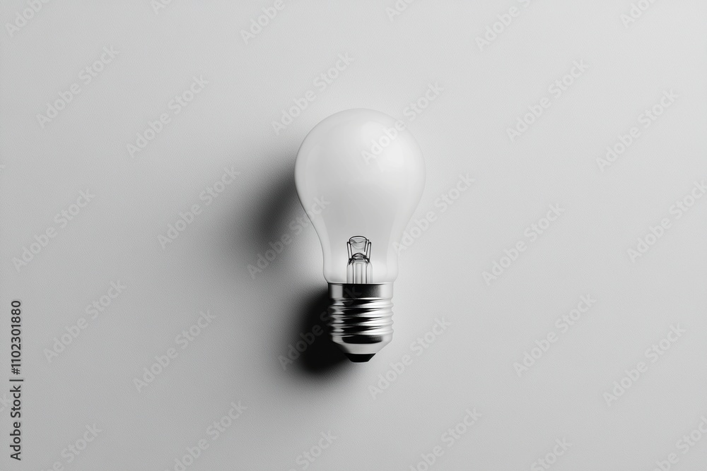 illuminating ideas, a lone lightbulb shines on a white backdrop, symbolizing clarity and insight among complexity a beacon of solutions in a web of thoughts illuminating ideas, a lone lightbulb shines on a white backdrop, symbolizing clarity and insight among complexity a beacon of solutions in a web of thoughts