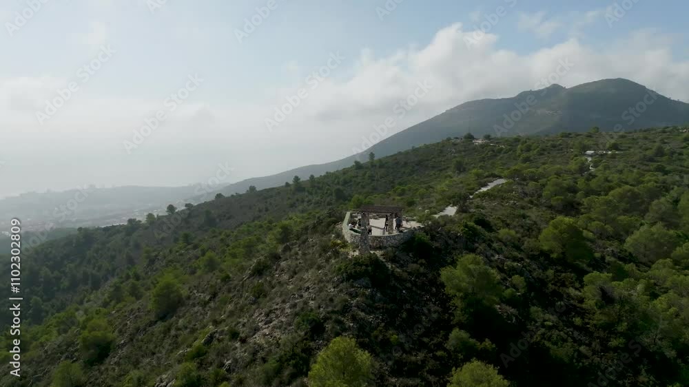 Stunning Viewpoint in Majestic Mountain Range Stunning Viewpoint in Majestic Mountain Range