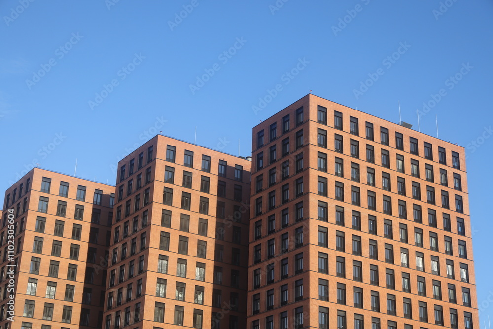 architecture of new districts of Moscow, residential areas architecture of new districts of Moscow, residential areas
