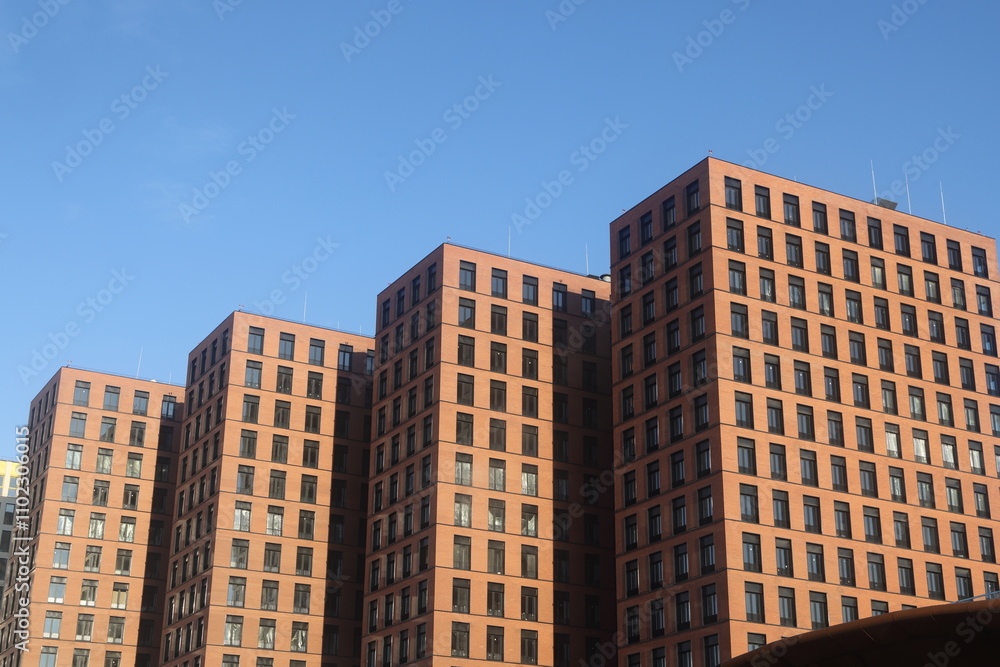 architecture of new districts of Moscow, residential areas architecture of new districts of Moscow, residential areas