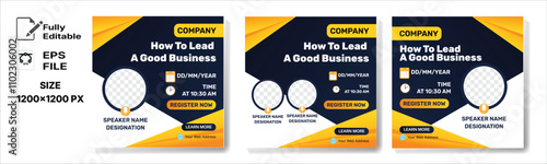 Live Business Conference social media post template