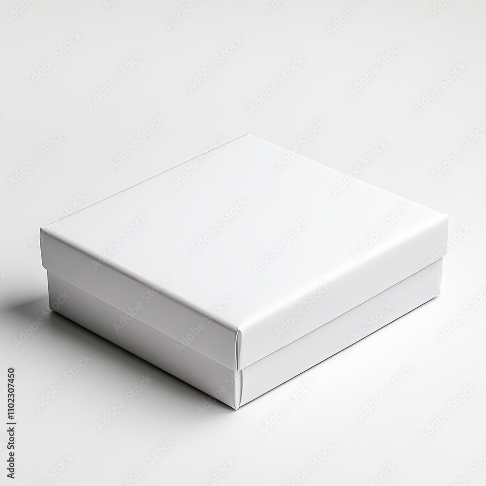 Minimalist White Gift Box with Lid Ideal for Presenting Special Items on Elegant Background for Celebrations, Holidays, and Personal Occasions Minimalist White Gift Box with Lid Ideal for Presenting Special Items on Elegant Background for Celebrations, Holidays, and Personal Occasions