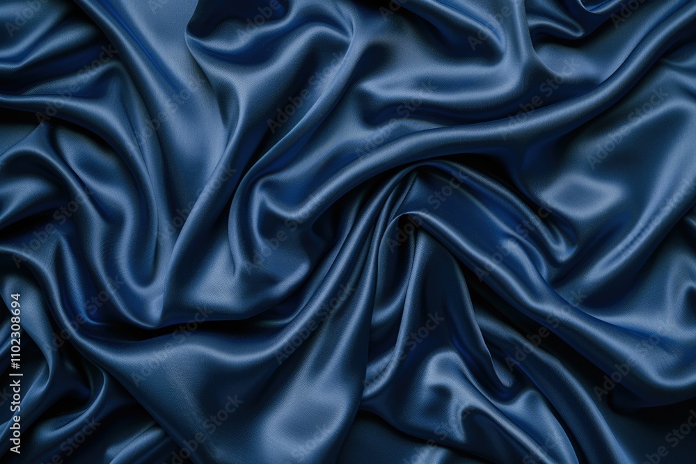 Obraz premium Navy blue fabric texture background. textile material design furniture and interior decor.