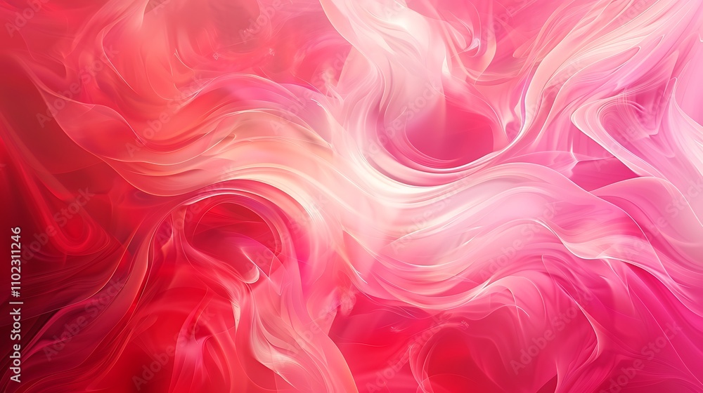 Abstract Pink and Red Swirling Pattern Abstract Pink and Red Swirling Pattern