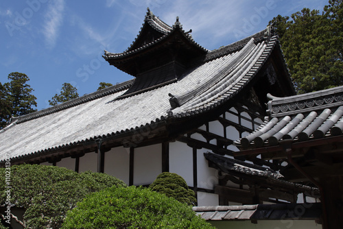 pavilion in a buddhist temple (zuiganji) in matsushima in japan photo