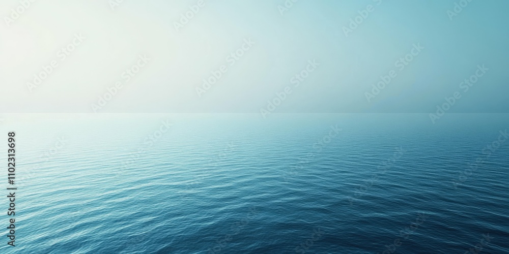 Fototapeta premium Subtle gradient transitioning between light blue and soft teal tones creating a calm and clean abstract background