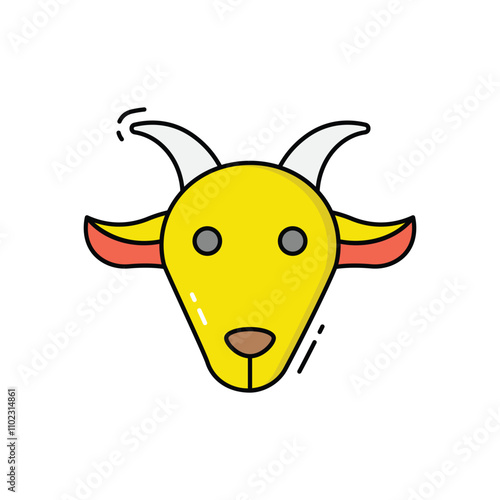 Goat vector icon