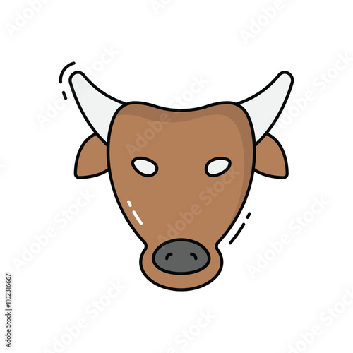 Bull vector icon