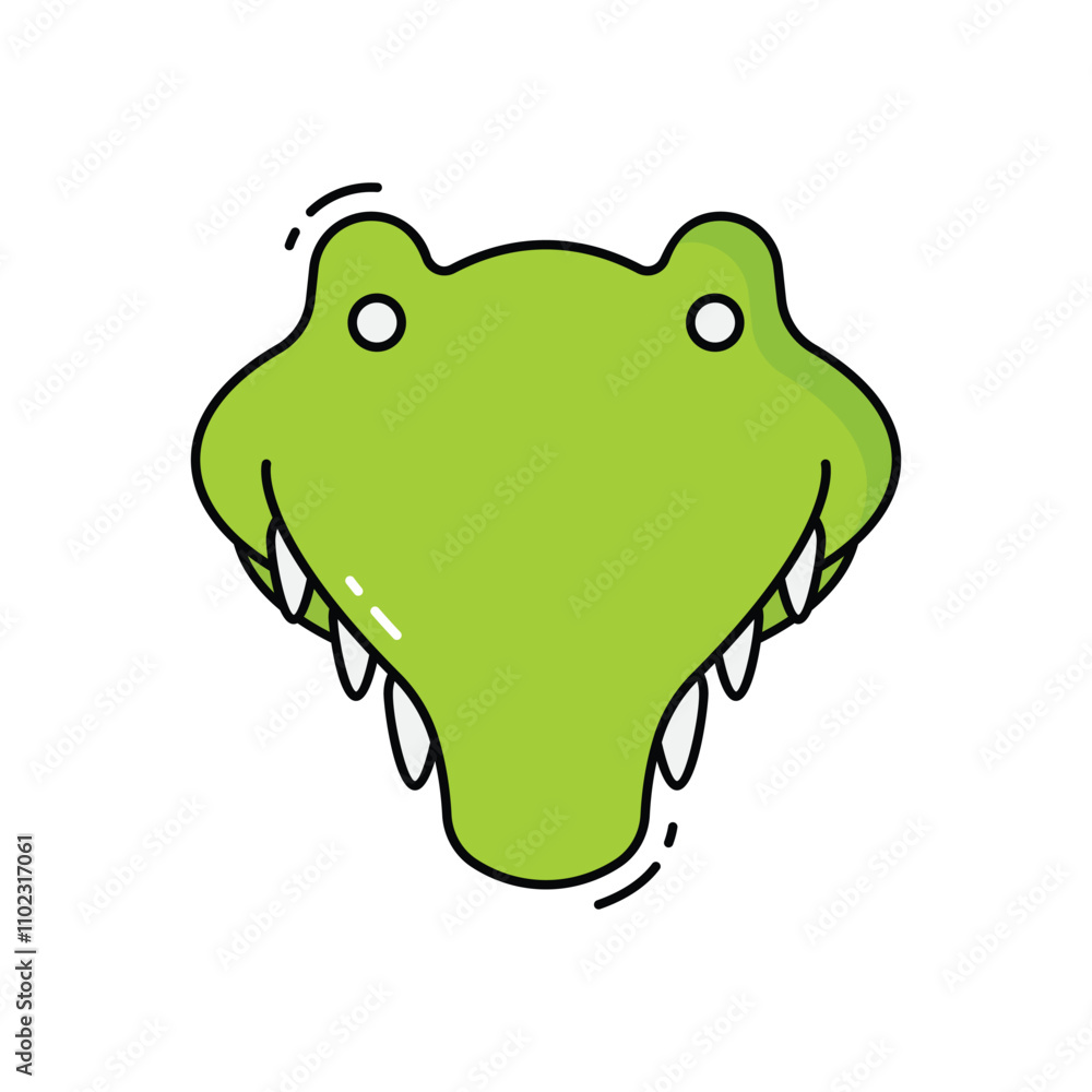 Obraz premium Alligator vector icon