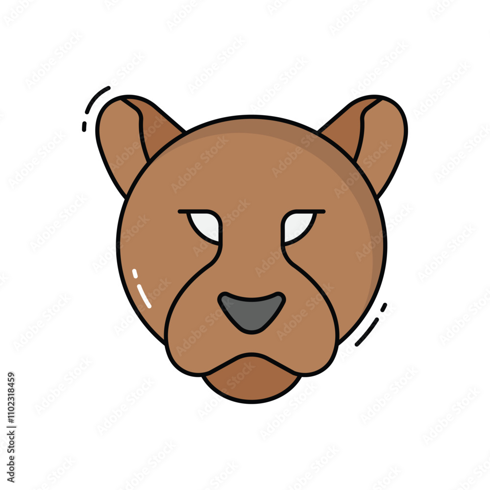 Leopard vector icon Leopard vector icon