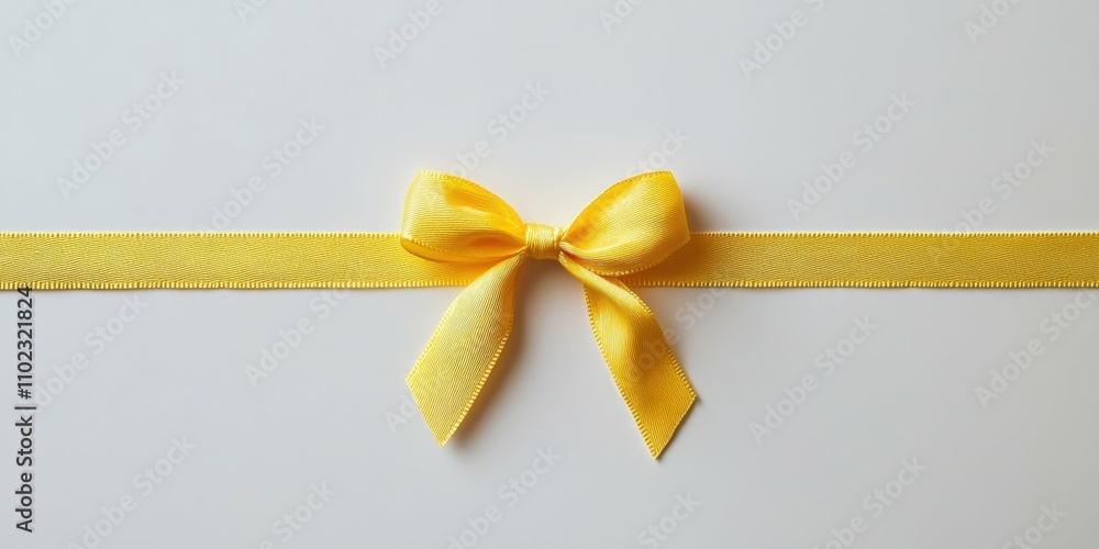 golden ribbon tied in an elegant bow isolated on a white background golden ribbon tied in an elegant bow isolated on a white background