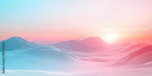 Abstract background with pastel gradient of blue and pink smooth texture and modern design clean minimalistic aesthetic