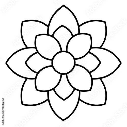 lile flower icon a white backgrount.