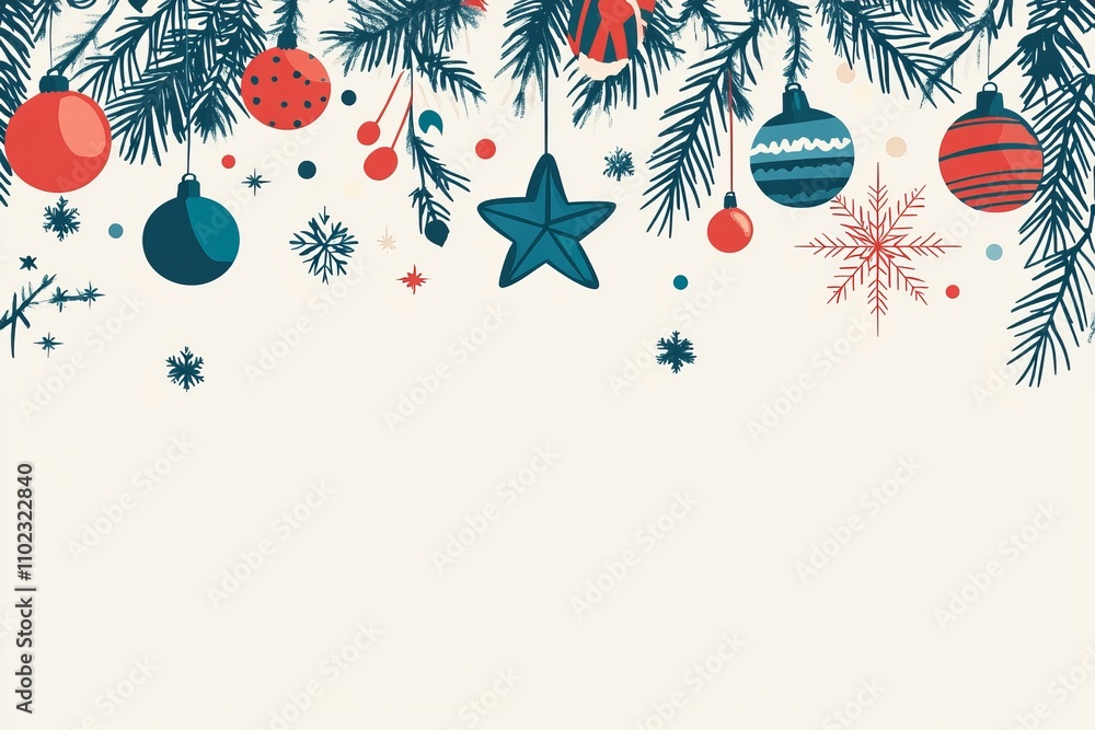 winter Christmas flat background vector, greeting card , wallpaper winter Christmas flat background vector, greeting card , wallpaper