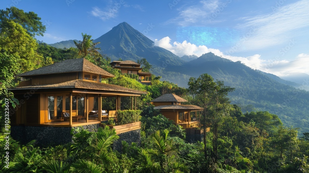 Luxury Mountain Villas in a Tropical Forest Landscape Luxury Mountain Villas in a Tropical Forest Landscape