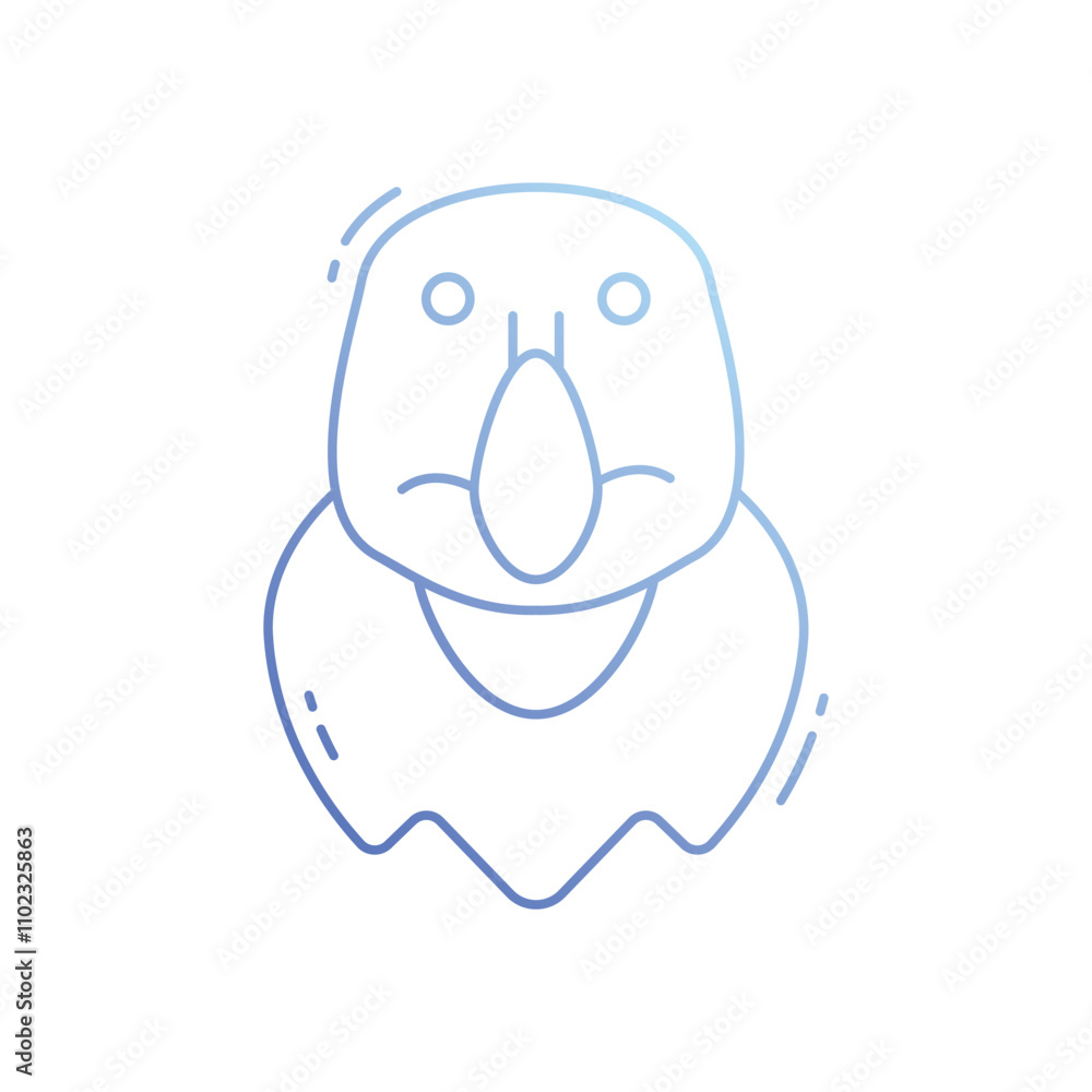 Vulture vector icon Vulture vector icon