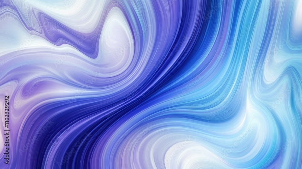 Mesmerizing abstract design with flowing swirls of blue, violet, and white, enhanced by delicate glowing particles. The composition evokes cosmic energy and fluid motion in ethereal curves. Mesmerizing abstract design with flowing swirls of blue, violet, and white, enhanced by delicate glowing particles. The composition evokes cosmic energy and fluid motion in ethereal curves.
