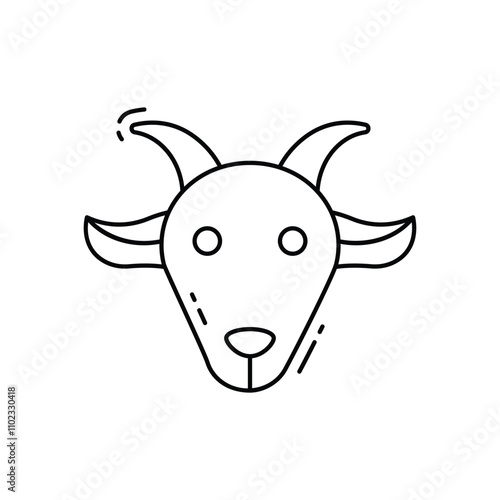 Goat vector icon